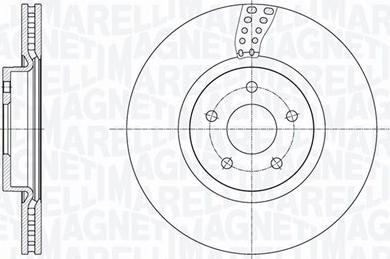 Magneti Marelli 361302040790 - Тормозной диск autospares.lv