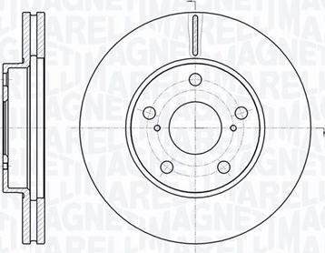 Magneti Marelli 361302040744 - Тормозной диск autospares.lv