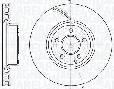 Magneti Marelli 361302040748 - Тормозной диск autospares.lv