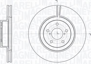 Magneti Marelli 361302040743 - Тормозной диск autospares.lv