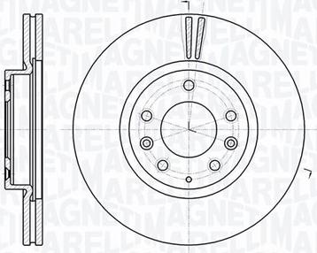 Magneti Marelli 361302040754 - Тормозной диск autospares.lv