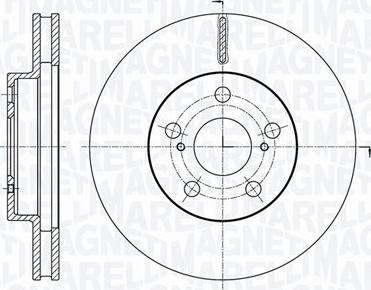 Magneti Marelli 361302040763 - Тормозной диск autospares.lv