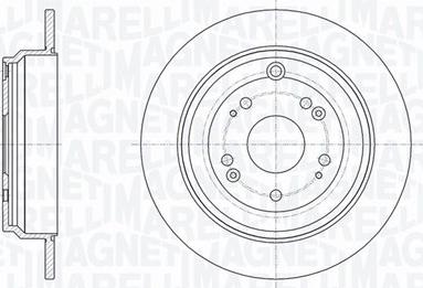 Magneti Marelli 361302040709 - Тормозной диск autospares.lv