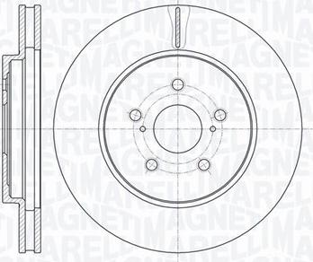 Magneti Marelli 361302040705 - Тормозной диск autospares.lv