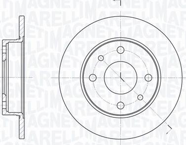 Magneti Marelli 361302040700 - Тормозной диск autospares.lv