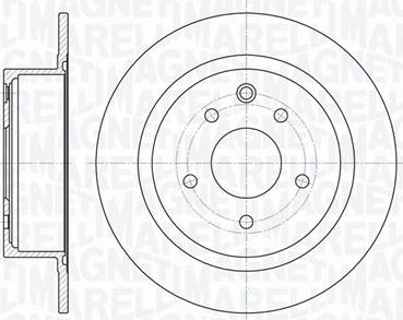 Magneti Marelli 361302040719 - Тормозной диск autospares.lv