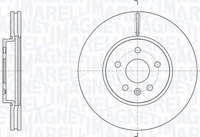 Magneti Marelli 361302040784 - Тормозной диск autospares.lv