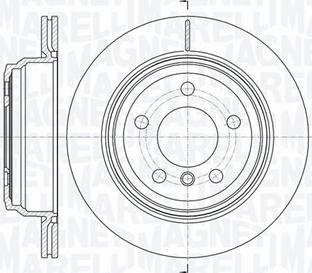 Magneti Marelli 361302040780 - Тормозной диск autospares.lv