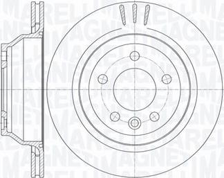 Magneti Marelli 361302040739 - Тормозной диск autospares.lv