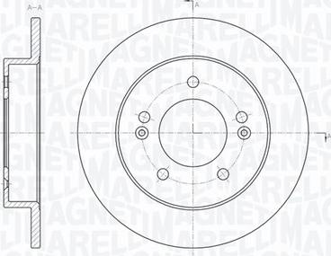 Magneti Marelli 361302040730 - Тормозной диск autospares.lv