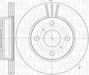 Magneti Marelli 361302040738 - Тормозной диск autospares.lv