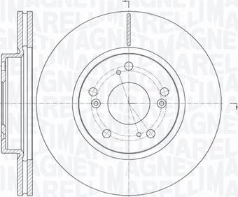 Magneti Marelli 361302040737 - Тормозной диск autospares.lv