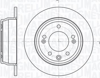 Magneti Marelli 361302040726 - Тормозной диск autospares.lv