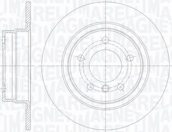 Magneti Marelli 361302040720 - Тормозной диск autospares.lv