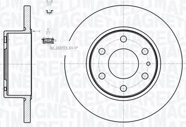 Magneti Marelli 361302040728 - Тормозной диск autospares.lv