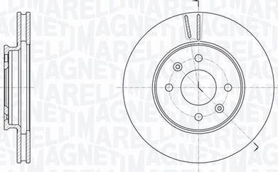 Magneti Marelli 361302040775 - Тормозной диск autospares.lv