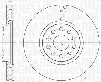 Magneti Marelli 361302040770 - Тормозной диск autospares.lv