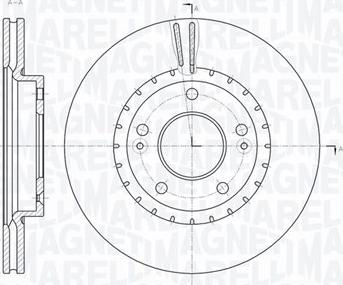 Magneti Marelli 361302040771 - Тормозной диск autospares.lv