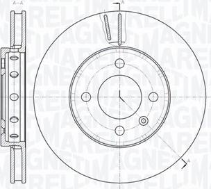 Magneti Marelli 361302040778 - Тормозной диск autospares.lv