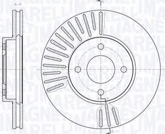 Magneti Marelli 361302040772 - Тормозной диск autospares.lv