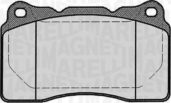 Magneti Marelli 363916060499 - Тормозные колодки, дисковые, комплект autospares.lv