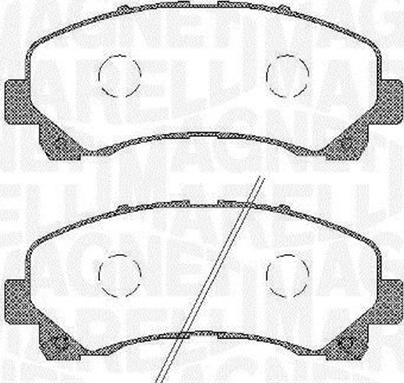 Magneti Marelli 363916060449 - Тормозные колодки, дисковые, комплект autospares.lv