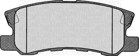 Magneti Marelli 363916060445 - Тормозные колодки, дисковые, комплект autospares.lv