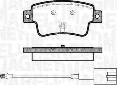 Magneti Marelli 363916060446 - Тормозные колодки, дисковые, комплект autospares.lv