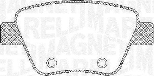 Magneti Marelli 363916060441 - Тормозные колодки, дисковые, комплект autospares.lv