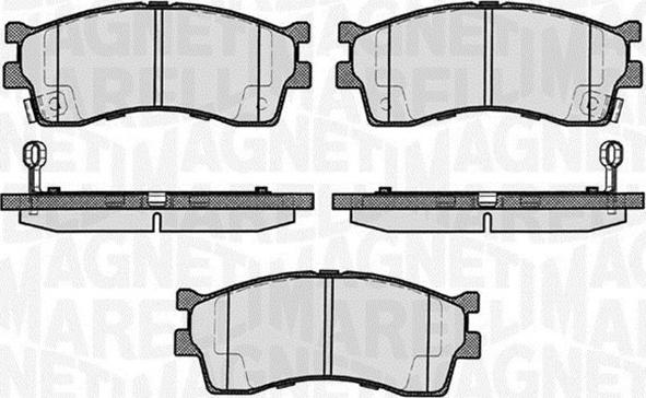 Magneti Marelli 363916060458 - Тормозные колодки, дисковые, комплект autospares.lv