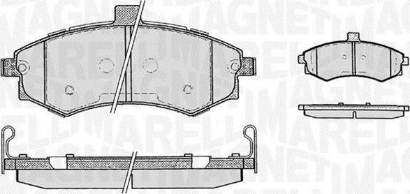 Magneti Marelli 363916060469 - Тормозные колодки, дисковые, комплект autospares.lv