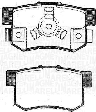 Magneti Marelli 363916060463 - Тормозные колодки, дисковые, комплект autospares.lv