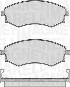 Magneti Marelli 363916060467 - Тормозные колодки, дисковые, комплект autospares.lv