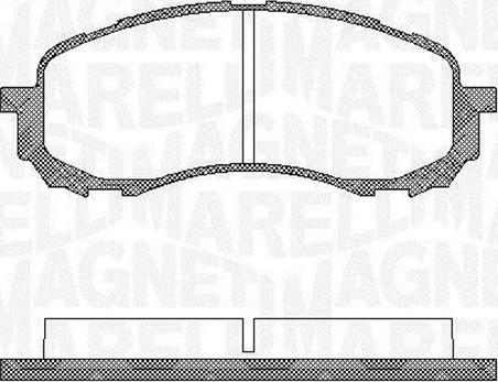 Magneti Marelli 363916060400 - Тормозные колодки, дисковые, комплект autospares.lv