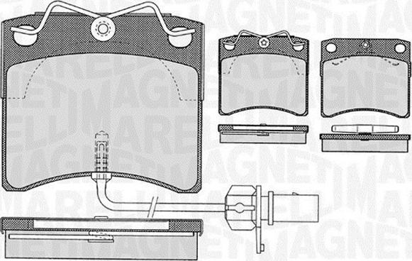 Magneti Marelli 363916060416 - Тормозные колодки, дисковые, комплект autospares.lv