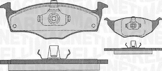 Magneti Marelli 363916060411 - Тормозные колодки, дисковые, комплект autospares.lv