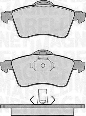 Magneti Marelli 363916060418 - Тормозные колодки, дисковые, комплект autospares.lv