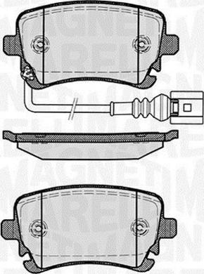 Magneti Marelli 323700004700 - Тормозные колодки, дисковые, комплект autospares.lv