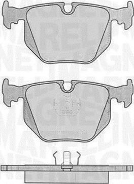 Magneti Marelli 363916060485 - Тормозные колодки, дисковые, комплект autospares.lv