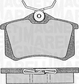 Magneti Marelli 363916060432 - Тормозные колодки, дисковые, комплект autospares.lv