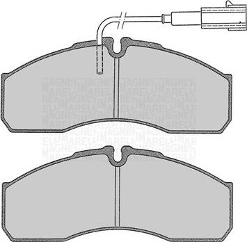 Magneti Marelli 363916060479 - Тормозные колодки, дисковые, комплект autospares.lv