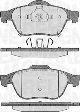 Magneti Marelli 363916060595 - Тормозные колодки, дисковые, комплект autospares.lv