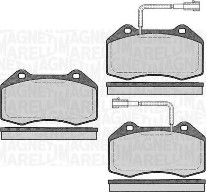 Magneti Marelli 363916060591 - Тормозные колодки, дисковые, комплект autospares.lv