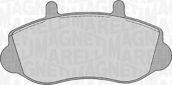 Magneti Marelli 363916060544 - Тормозные колодки, дисковые, комплект autospares.lv