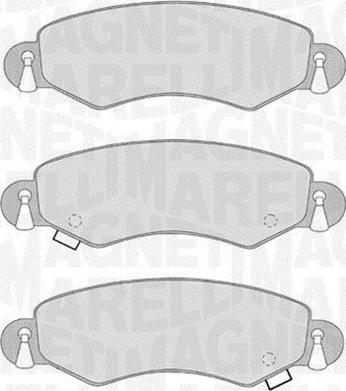 Magneti Marelli 363916060548 - Тормозные колодки, дисковые, комплект autospares.lv