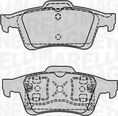 Magneti Marelli 363916060569 - Тормозные колодки, дисковые, комплект autospares.lv