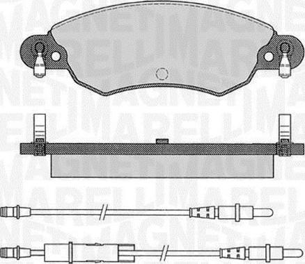 Magneti Marelli 363916060565 - Тормозные колодки, дисковые, комплект autospares.lv