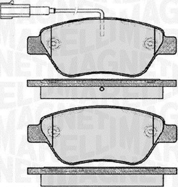 Magneti Marelli 363916060560 - Тормозные колодки, дисковые, комплект autospares.lv