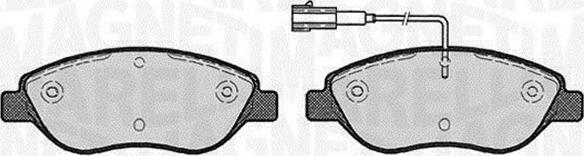 Magneti Marelli 363916060563 - Тормозные колодки, дисковые, комплект autospares.lv