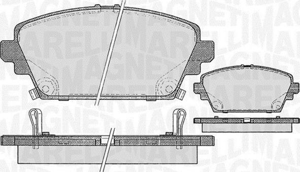 Magneti Marelli 363916060567 - Тормозные колодки, дисковые, комплект autospares.lv